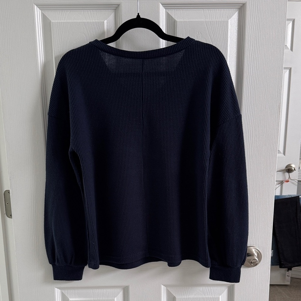 SHEIN Navy Long Sleeve Top - Picture 4 of 4